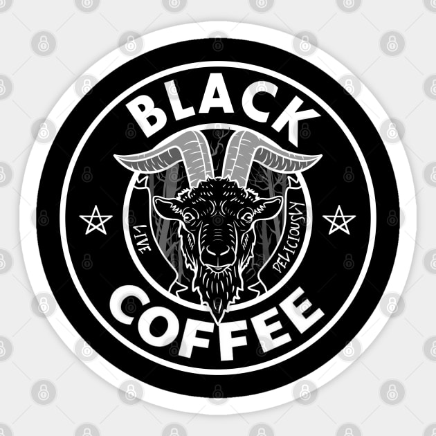 Black Coffee Sticker by MarianoSan